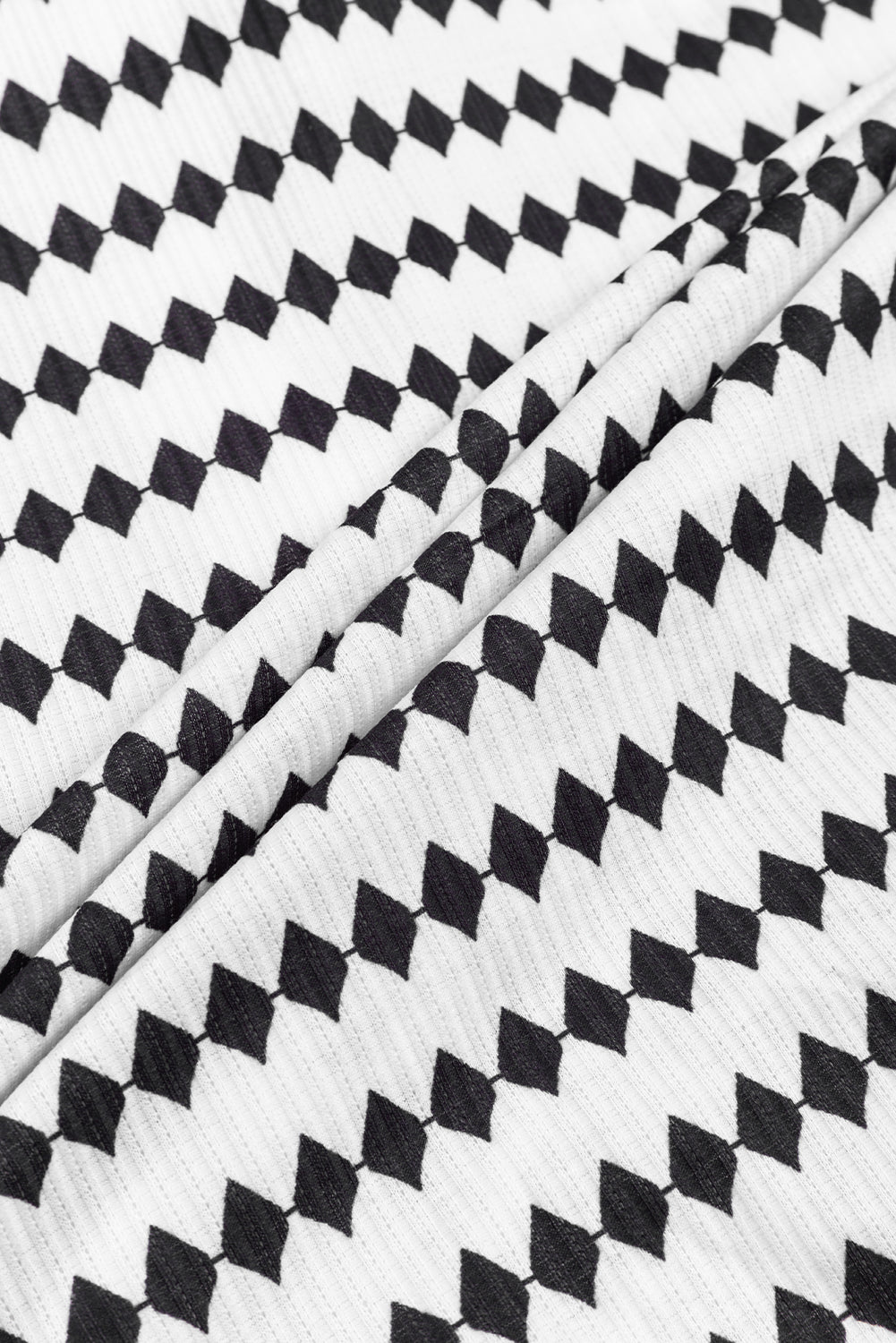 Black Stripe Argyle Striped Half Button Oversized Hoodie